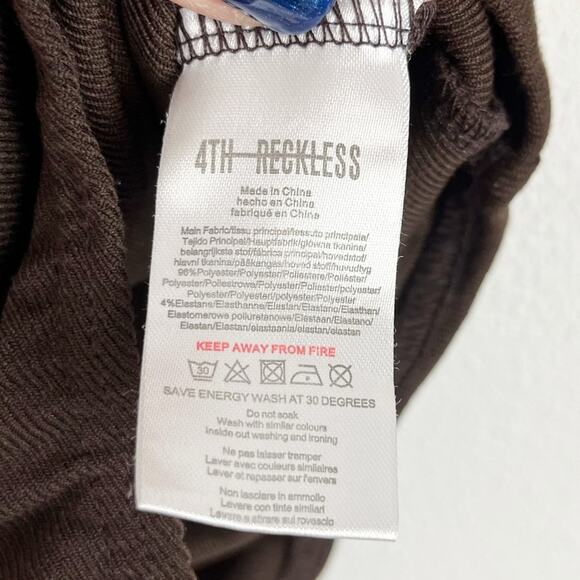 4th & Reckless | Anthropologie Women’s Peppa Bodysuit Top Medium Brown - Picture 8 of 10